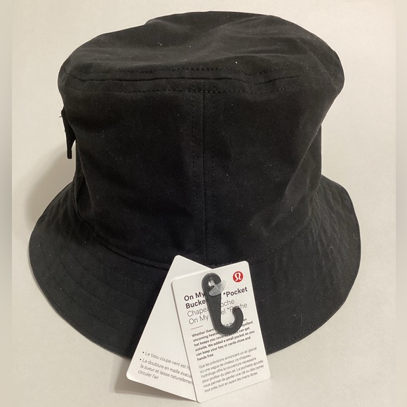 Lululemon On My Level Bucket Hat with Pocket, Black, NWT - Picture 3 of 7